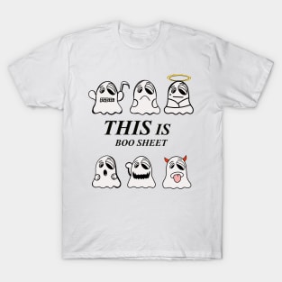 This is a cute little ghost. Gift your loved ones this Halloween to celebrate. Sticker T-Shirt